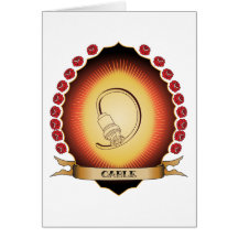 Cable Mandorla Greeting Card