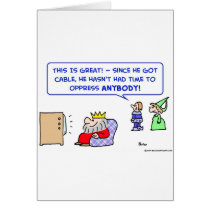 cable tv king oppress time cards