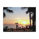 cabo  sunset postcard