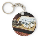 Cabrales Blue Cheese With Leaf Wrapping Key Chain