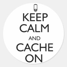 Cache On Sticker