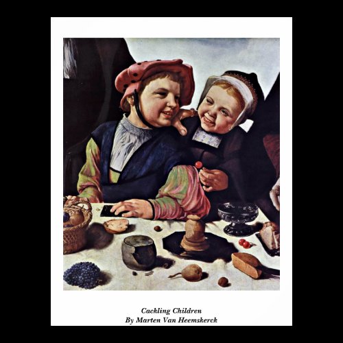 Cackling Children By Marten Van Heemskerck Posters