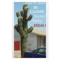 CACTI MAY BE CLOSER THAN THEY SEEM STATIONERY DESIGN