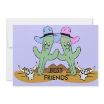 Cactus Best Friends Personalized Invites