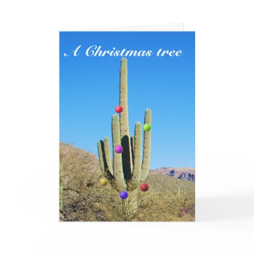Cactus Christmas Card card