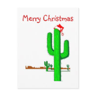 Cactus Christmas Tree - Postcard