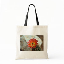 Cactus flower tote bags