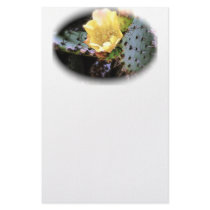 Cactus Flower Personalized Stationery