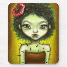 Cactus Girl Mousepads