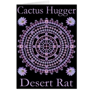Cactus Hugger Card with Nightblooming Mandala card