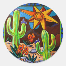 Cactus in the Southwest Stickers