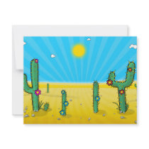 Cactus! invitations by bartonleclaydesign Cactus! invitations