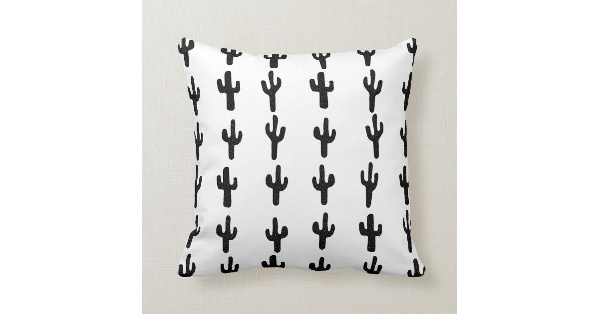 cactus Pillow - modern southwest design Zazzle