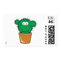 Cactus Smiley Face Postage