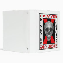 Cadaver Search & Recovery Vinyl Binders