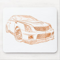 Caddy CTS-V Sketch mousepads