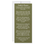 Cadet Prayer Bookmark Personalized Rack Card