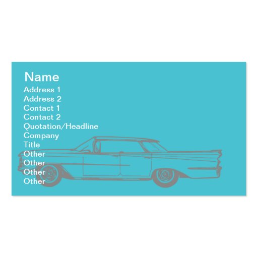 Cadillac - Business Business Card (front side)