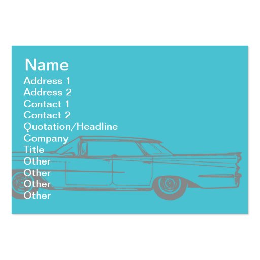 Cadillac - Chubby Business Card Template (front side)