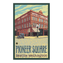 Cadillac Hotel - Pioneer Square Seattle, WA Poster posters
