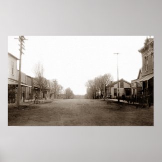 Cadiz, Indiana Main Street print