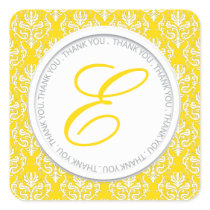 Cadmium Monogram Party Favor Stickers