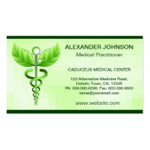 Caduceus Alternative Medicine Business Cards