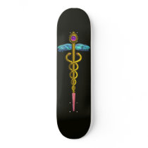 CADUCEUS ,black Skate Deck