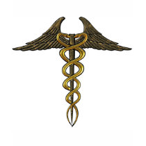 Caduceus Brown/Gold t-shirts