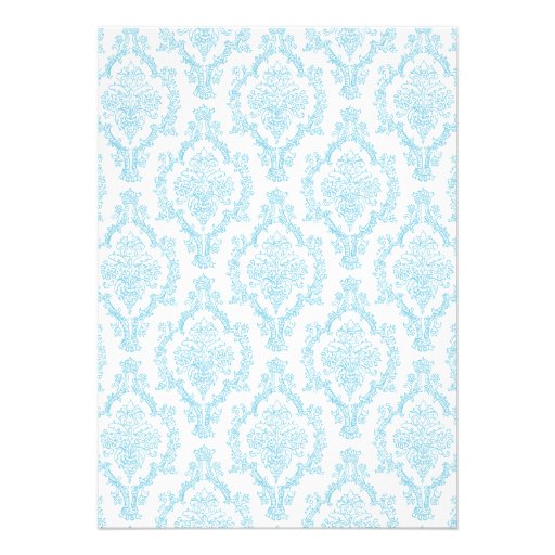 Caduceus Damask blue Nursing school graduation RN Card