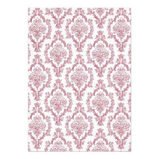 Caduceus Damask Burgundy Nurse graduation RN BSN Custom Invitations