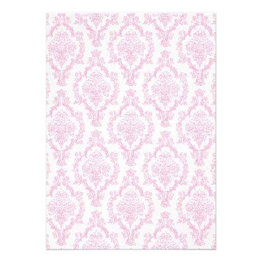 Caduceus Damask pink Nursing school graduation RN Cards