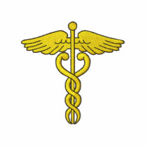 Caduceus embroidered shirts