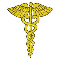 Caduceus Embroidered Shirt embroidered shirts by bwmedia Caduceus Embroidered Shirt embroidered shirts