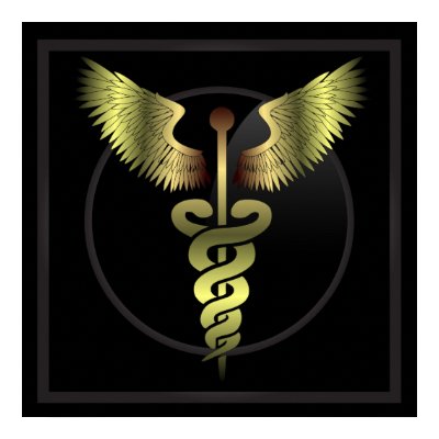 Caduceus Gold medical Print Zazzle_print Caduceus Gold medical Print Zazzle_print
