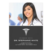 Caduceus Medical Graduation Invitation