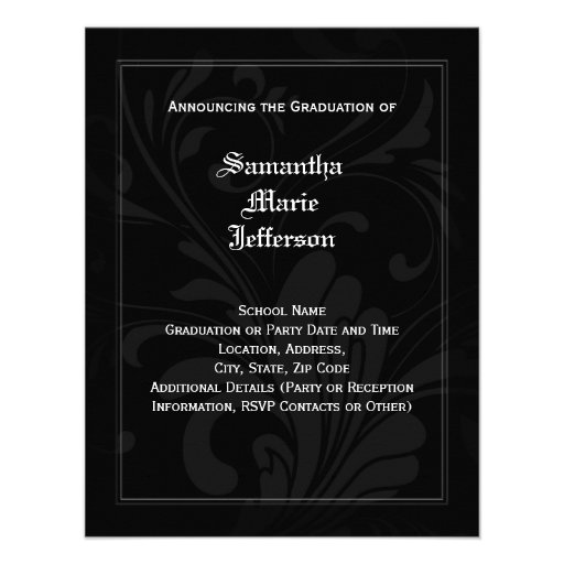 Caduceus Medical School or Nurse Photo Graduation Personalized Invitations