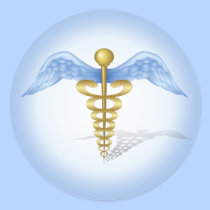 Caduceus Medical Symbol stickers
