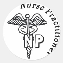 CADUCEUS NP LOGO NURSE PRACTITIONER STICKERS