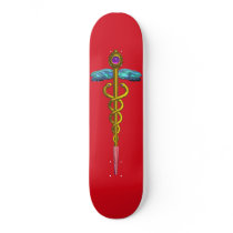 CADUCEUS Red Skateboards