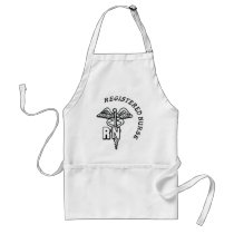 CADUCEUS RN LOGO REGISTERED NURSE APRON