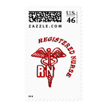 CADUCEUS RN LOGO REGISTERED NURSE POSTAGE