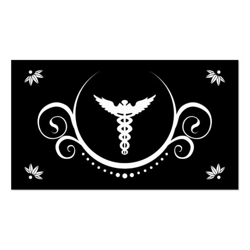 caduceus sophistications business card templates (front side)