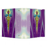 CADUCEUS , vibrant gold ametist Binders