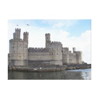 CAERNARFON CASTLE CANVAS zazzle_wrappedcanvas