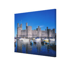 Caernarfon Castle, Gwynedd, Wales 2 Stretched Canvas Prints