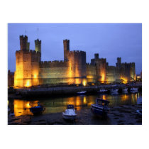 Caernarfon castle postcards