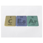 Caesar as Carbon Einsteinium Argon flyers