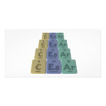 Caesar as Carbon Einsteinium Argon Photo Card Template
