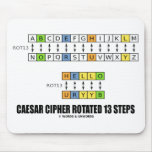 Caesar Cipher Rotated 13 Steps (Cryptography) Mousepads